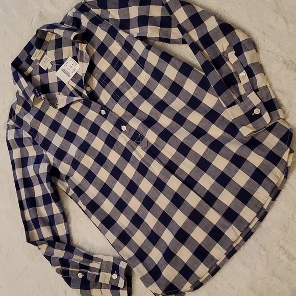 NWT J. Crew perfect fit plaid button down shirt - Picture 3 of 8